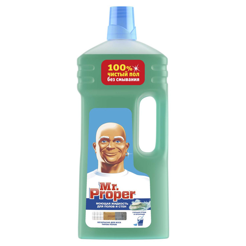 Миючий засіб для підлоги MR.PROPER Гірське джерело та прохолода, 1,5 л